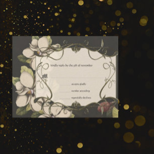 Middeleeuwse Renaissance Magnolia Bruiloft RSVP