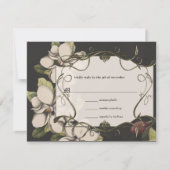 Middeleeuwse Renaissance Magnolia Bruiloft RSVP (Voorkant)