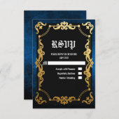 Middeleeuwse Renaissance Middeleeuwen Gothic RSVP- RSVP Kaartje (Voorkant / Achterkant)