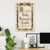 Middeleeuwse Renaissance Middeneeuwen Welkomstbord Poster (Thuiskantoor)