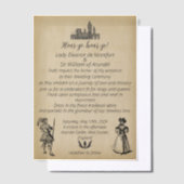 Middeleeuwse Renaissance Nep Perkament Trouwkaart Vellum Uitnodigingen (Offset)
