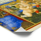 Middeleeuwse Renaissance Oud Boek Sforza Milaan Vi Perfect Poster (Hoek)