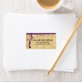 Middeleeuwse Renaissance Pr Plum Grote Verzendings Etiket