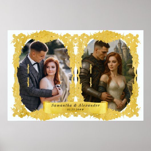 Middeleeuwse Renaissance Ridder Renfaire Aangepast Poster (Voorkant)