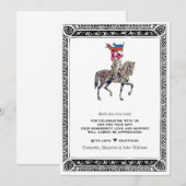 Middeleeuwse Renaissance Ridder Renfaire Baby Show Bedankkaart (Voorkant / Achterkant)