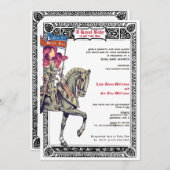 middeleeuwse renaissance ridder renfaire Baby show Kaart (Voorkant / Achterkant)