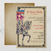 middeleeuwse renaissance ridder renfaire Baby show Kaart (Voorkant / Achterkant)