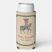 middeleeuwse renaissance ridder renfaire Baby show Seltzer Blikjeskoeler (Seltzer Voorkant)