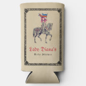 middeleeuwse renaissance ridder renfaire Baby show Seltzer Blikjeskoeler (Voorkant)