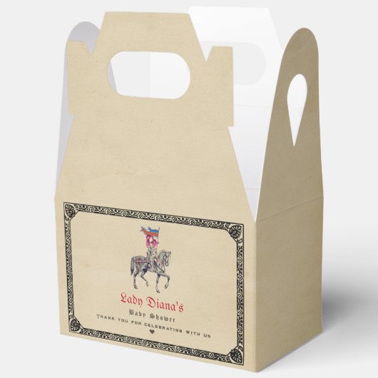 Middeleeuwse Renaissance Ridder Renfaire Babyfeest Bedankdoosjes (Open)