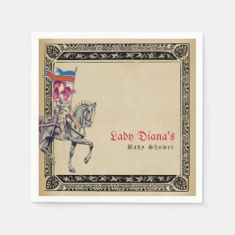 Middeleeuwse Renaissance Ridder Renfaire Babyfeest Servet