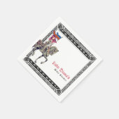 Middeleeuwse Renaissance Ridder Renfaire Feestje v Servet (Hoek)