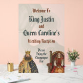 Middeleeuwse Renaissance Royal Wedding Acryl Teken Bord (Huwelijk)