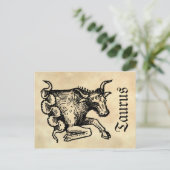 Middeleeuwse renaissance sterrenbeeld Stier Briefkaart (Staand voorkant)
