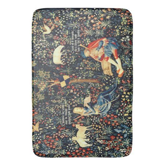 Middeleeuwse Renaissance Tapestry Herders en Schap Badmat (Voorkant Verticaal)