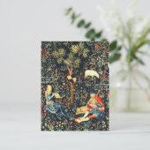 Middeleeuwse Renaissance Tapestry Herders en Schap Briefkaart (Staand voorkant)
