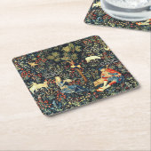 Middeleeuwse Renaissance Tapestry Herders en Schap Kartonnen Onderzetters (Schuin)