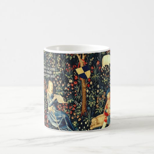 Middeleeuwse Renaissance Tapestry Herders en Schap Koffiemok (Center)