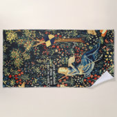 Middeleeuwse Renaissance Tapestry Herders en Schap Strandlaken (Voorkant)