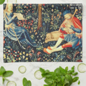 Middeleeuwse Renaissance Tapestry Herders en Schap Theedoek (Gevouwen)