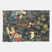 Middeleeuwse Renaissance Tapestry Herders en Schap Theedoek (Horizontaal)