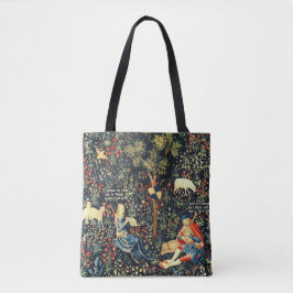 Middeleeuwse Renaissance Tapestry Herders en Schap Tote Bag