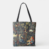 Middeleeuwse Renaissance Tapestry Herders en Schap Tote Bag (Achterkant)