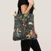 Middeleeuwse Renaissance Tapestry Herders en Schap Tote Bag (Dichtbij)