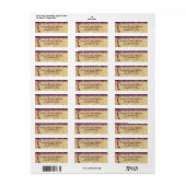 Middeleeuwse Renaissance Ultra Violet Retouradres Etiket (Full Sheet)