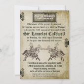 Middeleeuwse Renaissance Verjaardag Trouw Uitnodig Kaart (Voorkant)