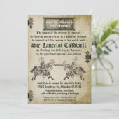 Middeleeuwse Renaissance Verjaardags Huwelijksuitn Kaart (Staand voorkant)