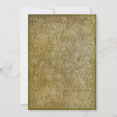 Middeleeuwse Renaissance Verjaardags Huwelijksuitn Kaart (Achterkant)