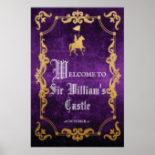 Middeleeuwse Renaissance Welkomstbord Poster (Voorkant)