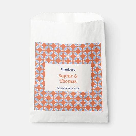 Middeleeuwse retro bruiloft bedankzakje (Voorkant)