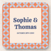 Middeleeuwse retro bruiloft bier onderzetter (Voorkant)