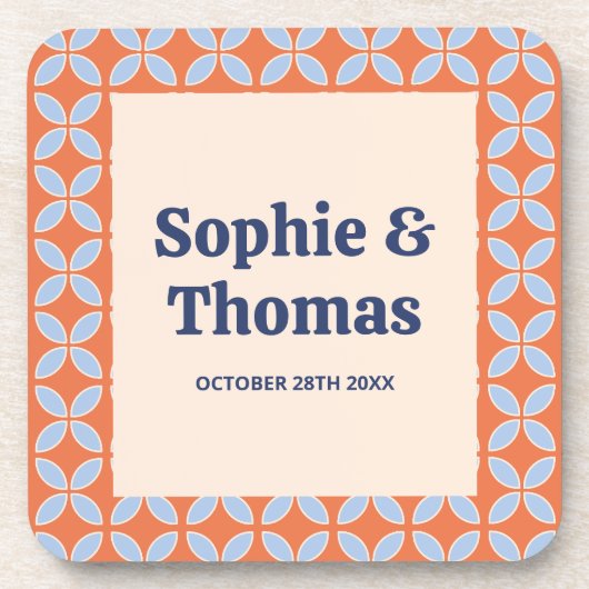 Middeleeuwse retro bruiloft bier onderzetter (Voorkant)