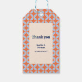 Middeleeuwse retro bruiloft cadeaulabel (Voorkant)