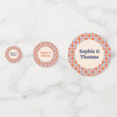 Middeleeuwse retro bruiloft confetti (Voorkanten)