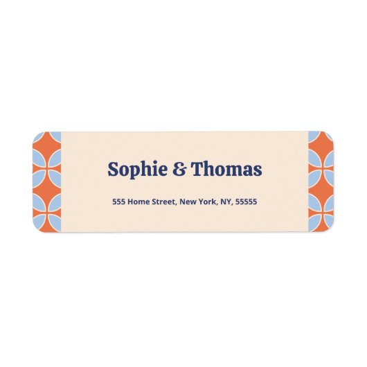 Middeleeuwse retro bruiloft etiket (Voorkant)