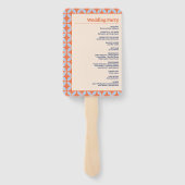 Middeleeuwse retro bruiloft handwaaier (Achterkant)