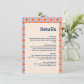 Middeleeuwse retro bruiloft informatiekaartje (Staand voorkant)