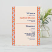 Middeleeuwse retro bruiloft kaart (Staand voorkant)