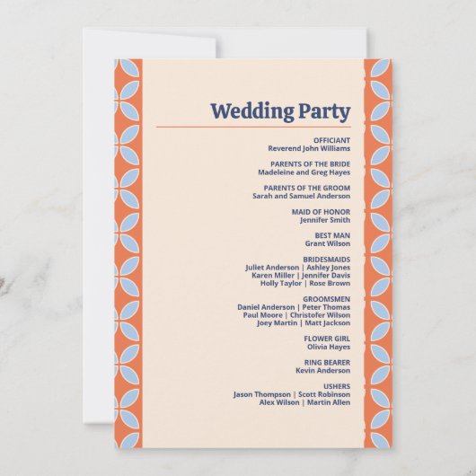 Middeleeuwse retro bruiloft kaart (Achterkant)