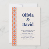 Middeleeuwse retro bruiloft kaart (Voorkant)