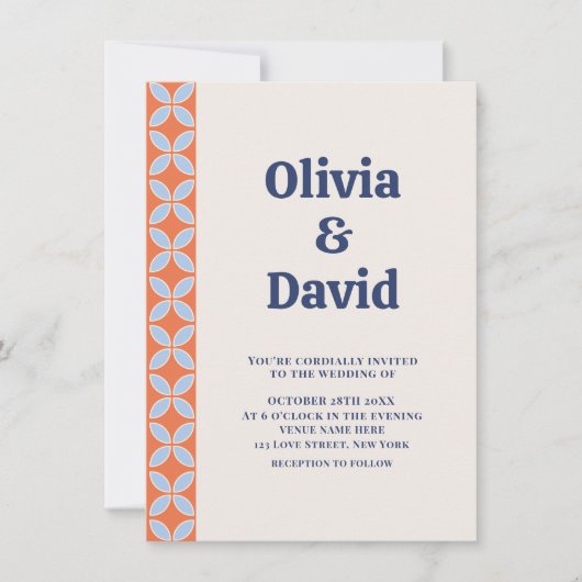 Middeleeuwse retro bruiloft kaart (Voorkant)