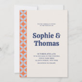 Middeleeuwse retro bruiloft kaart (Voorkant)