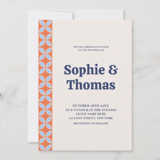 Middeleeuwse retro bruiloft kaart (Voorkant)