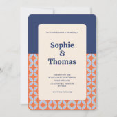 Middeleeuwse retro bruiloft kaart (Voorkant)