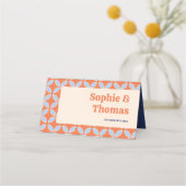 Middeleeuwse retro bruiloft plaatskaartje (Achterkant)