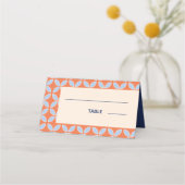 Middeleeuwse retro bruiloft plaatskaartje (Voorkant)